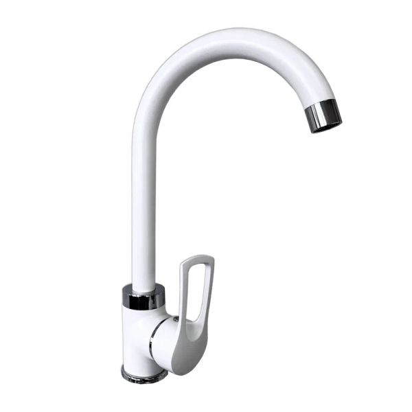 Смеситель для кухни Славен СЛ-ОД-1БЛ, белый