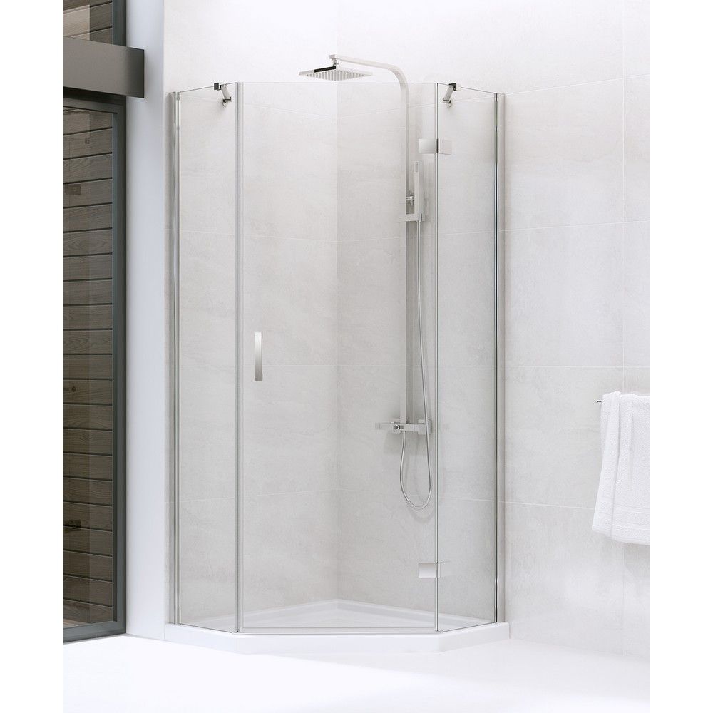 Душевое ограждение NEW TRENDY NEW AZURA P 80x80x195 K-0560 (хром)