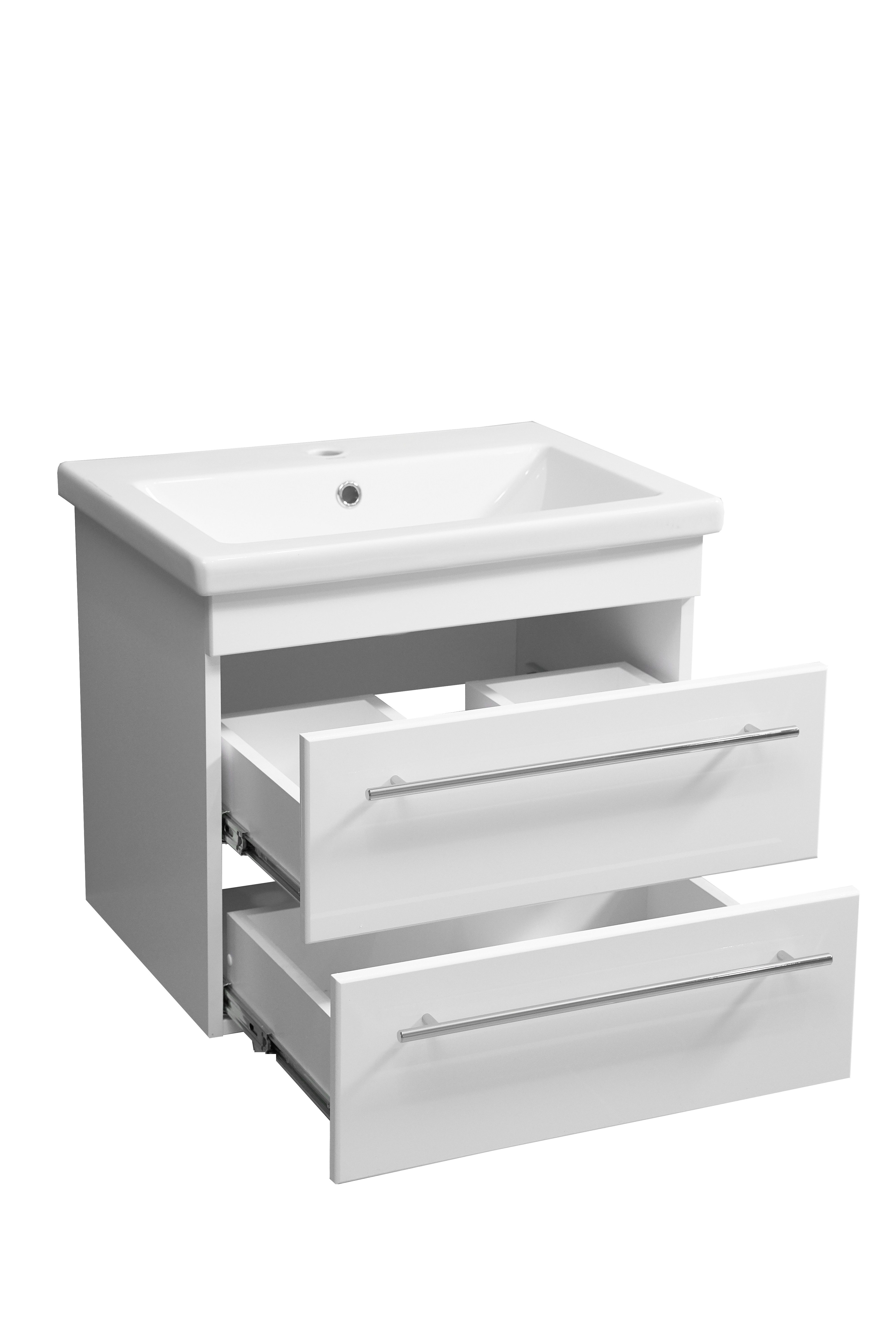 Тумба подвесная "Ванесса 60", 2 ящ., Сомо 60