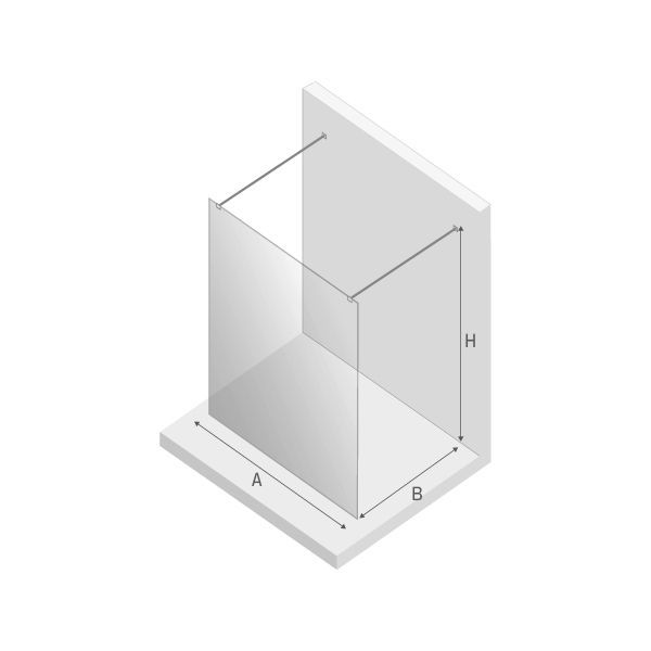 Душевое ограждение NEW TRENDY NEW MODUS 100x200 EXK-0035 (хром)