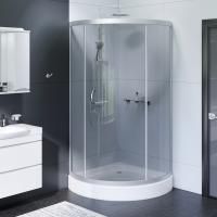 Комплект душевого уголка AM.PM Bliss L 90x90 WK53CC профиль матовый Хром стекло тонированное с душевой системой и аксессуаром Комплект душевого уголка AM.PM Bliss L 90x90 WK53CC профиль матовый Хром стекло тонированное с душевой системой и аксессуаром