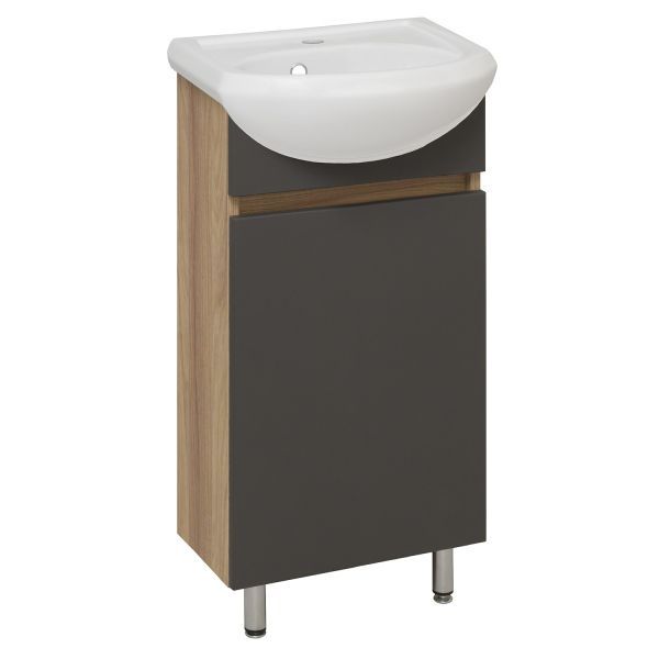 Тумба Runo Лада 40 графит под умывальник 00-00001179 (Mango 40) (00-00001195)