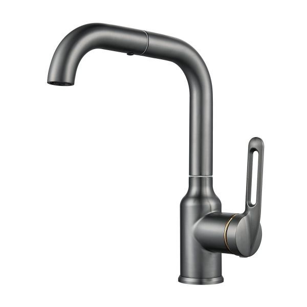 Смеситель для раковины Raffine F201T, оружейная сталь