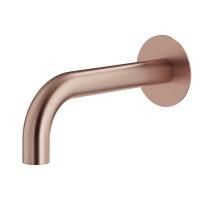 Plumberia Selection IXO Излив д.ванны встраив. d.24, длина 210 мм, подкл. 1/2' с латунной накл. d.70, медь брашированная