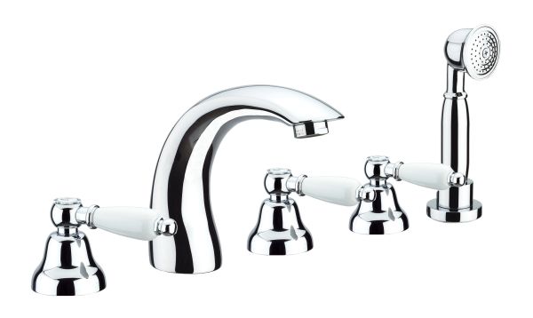 Смеситель на борт ванны Fiore COLONIALE 02CR0608, хром