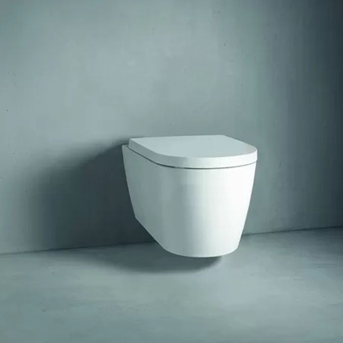 Duravit ME by Starck Унитаз подвесной с вертикальным смывом, вкл. крепление Durafix, 370x570 мм., цвет внутри белый, снаружи белый шелковисто-матовый