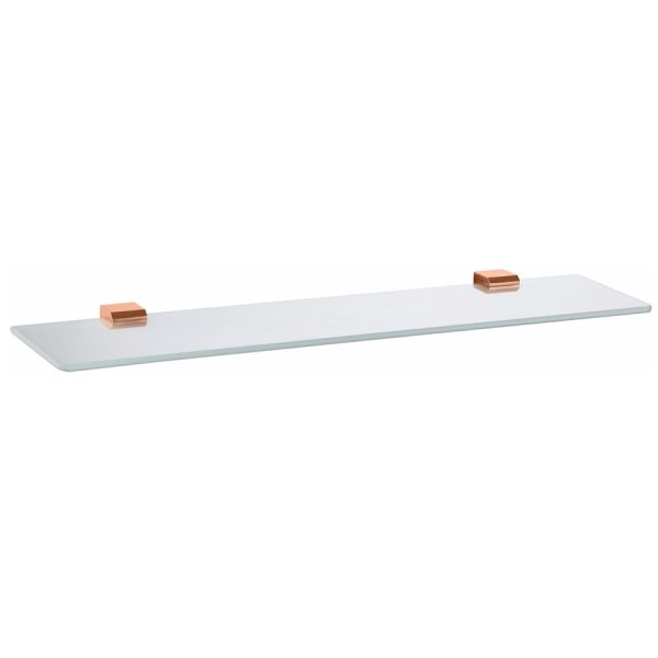 Полка стеклянная Rav Slezak NIL NLA0900/60ZRL, розовое золото