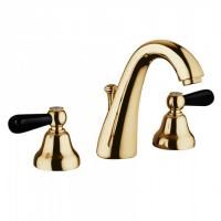 Bongio Mille Nuits Смеситель для раковины, цвет золото/черный фарфор