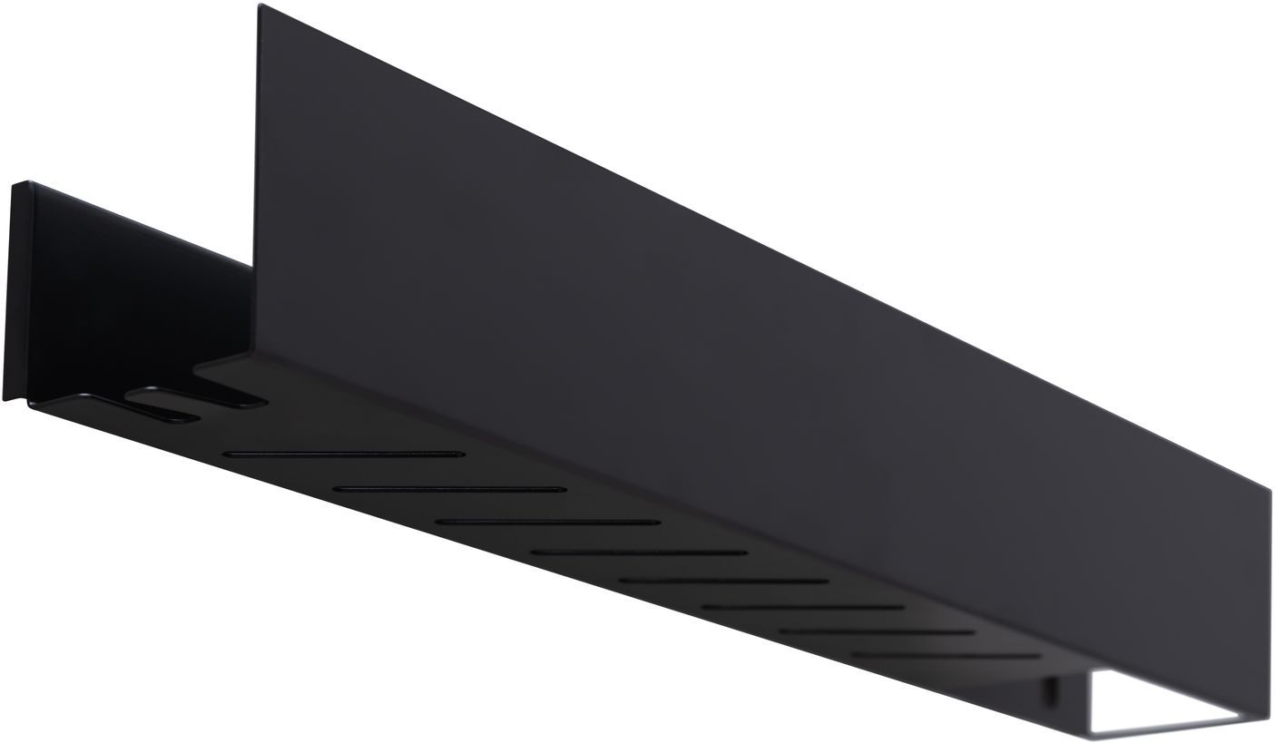 Полка Aquanet Магнум Н 70x12 черная матовая, с крючками Полка Aquanet Магнум Н 70x12 черная матовая, с крючками