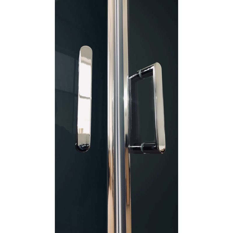 Душевая кабина Royal Bath ВК 100x100 RB100BK6-BT-CH стекло прозрачное задняя стенка Черная Душевая кабина Royal Bath ВК 100x100 RB100BK6-BT-CH стекло прозрачное задняя стенка Черная