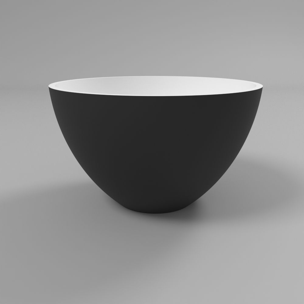 Умывальник WHITECROSS Amethyst D=50 (черный/белый мат) иск. камень Умывальник WHITECROSS Amethyst D=50 (черный/белый мат) иск. камень