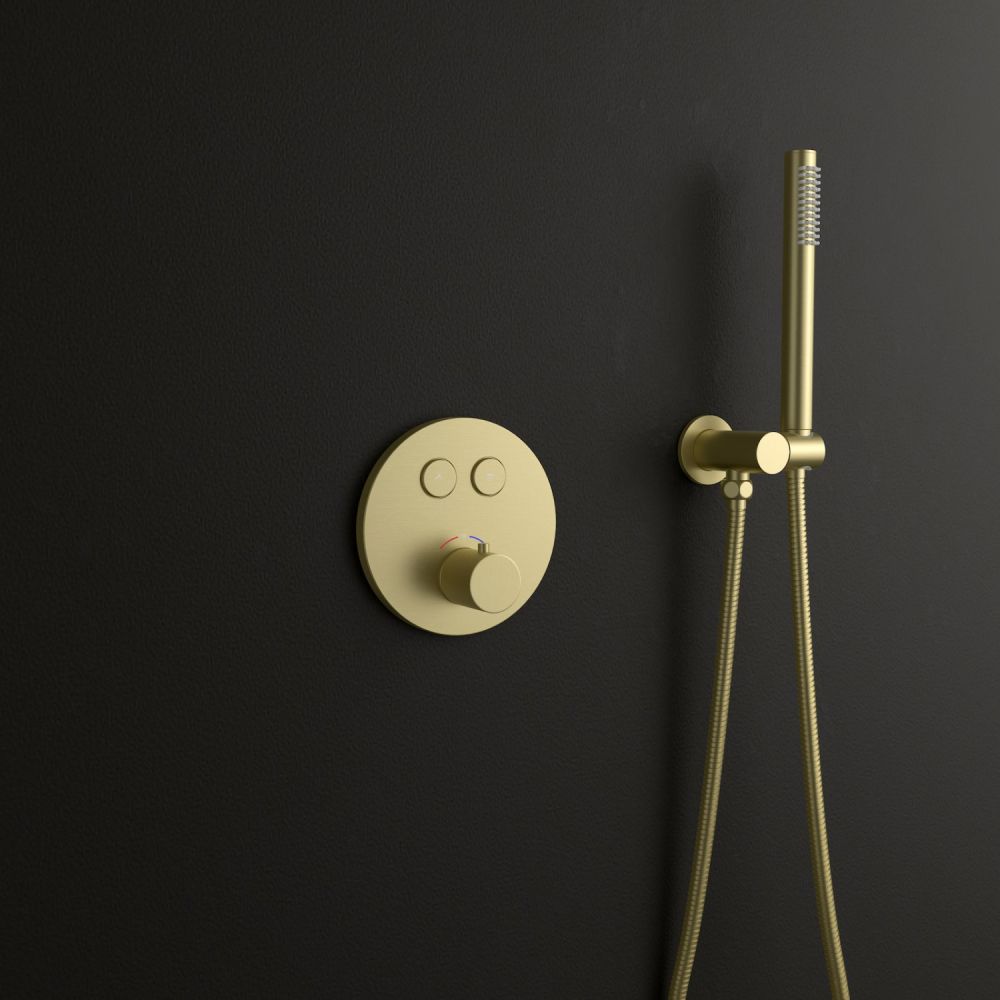 Душевая система встроенная с термостатом Timo Saona  золото матовое (SX-2370/17SM), артикул SX-2370/17SM