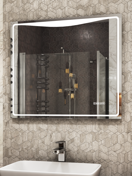 Зеркало VIGO Eva Media L 800, 80 см