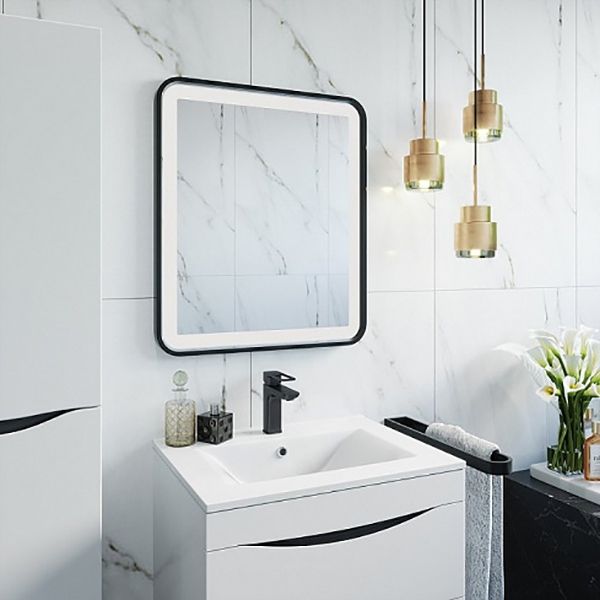 Зеркало Iddis Cloud 80 с подсветкой Черный матовый, артикул CLO8000i98