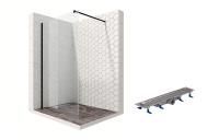 Душевая перегородка Ambassador Walk-in 15031112-ST6, свободный вход, линейный трап, 120см