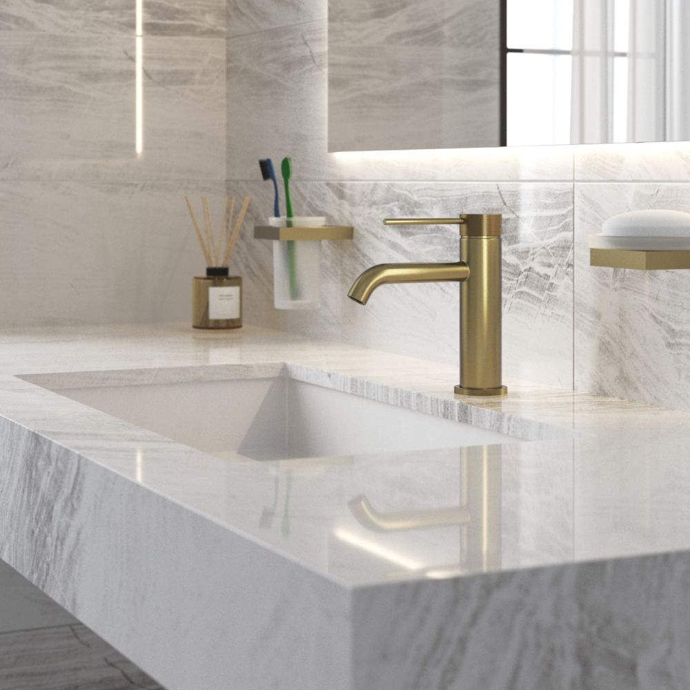 Смеситель для раковины Timo Saona золото шлифованное (2461/20F), артикул 2461/20F