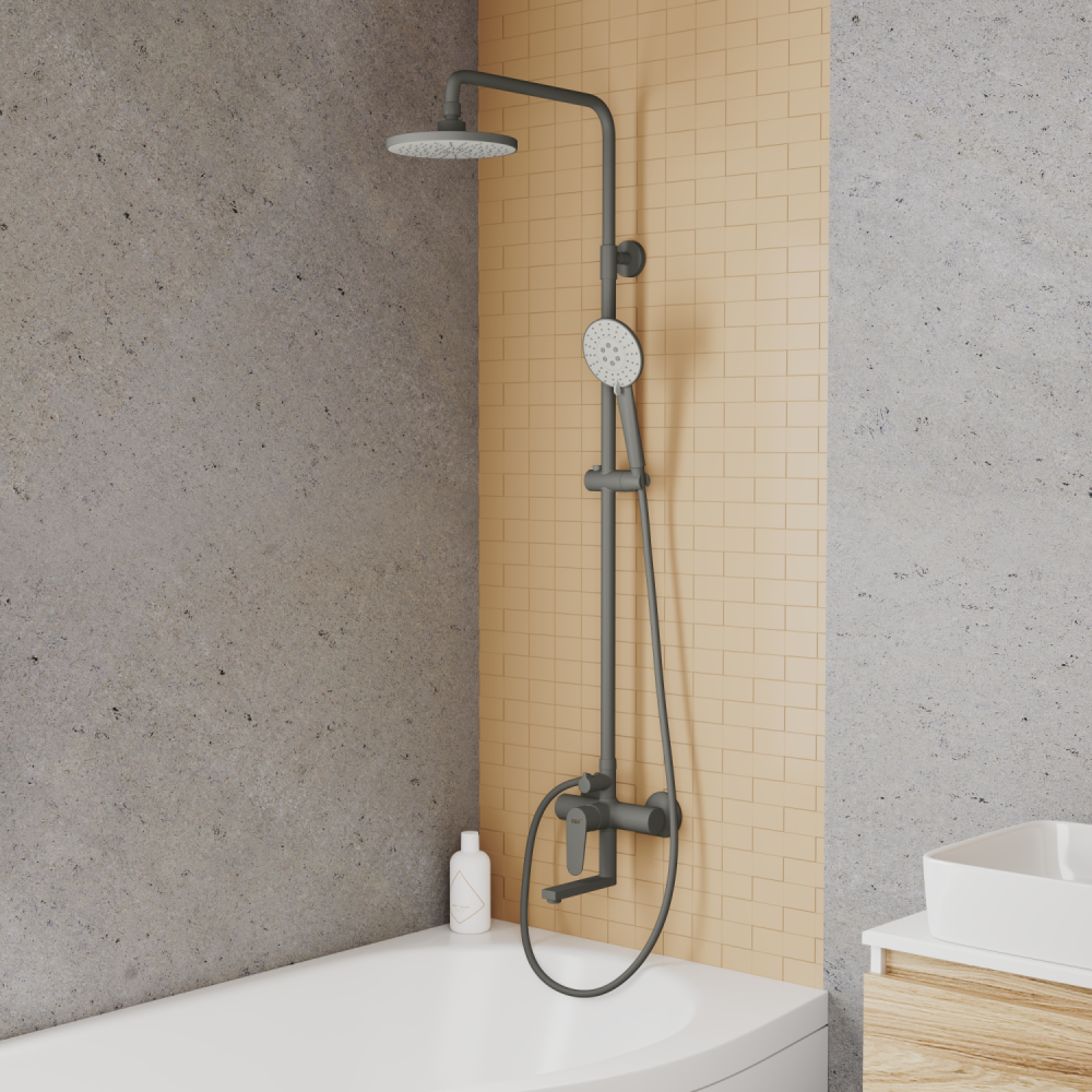 Душевая система D&K Bayern.München графит (DA1563706B18), артикул DA1563706B18