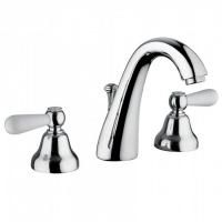 Bongio Oxford Lux Смеситель для раковины, цвет хром/белый фарфор