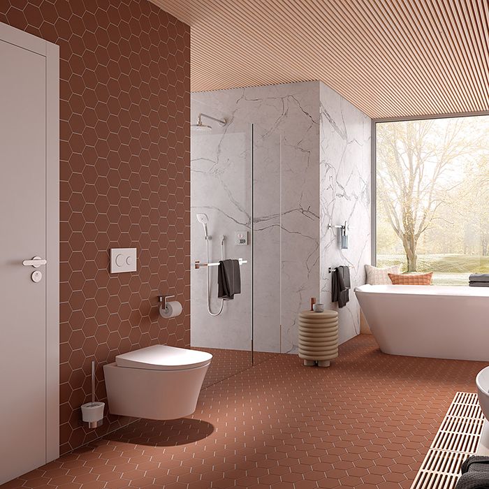 TOTO GP Унитаз подвесной 540*380*335мм, TORNADO, смыв 4,5л, CeFiONtect, без сиденья,