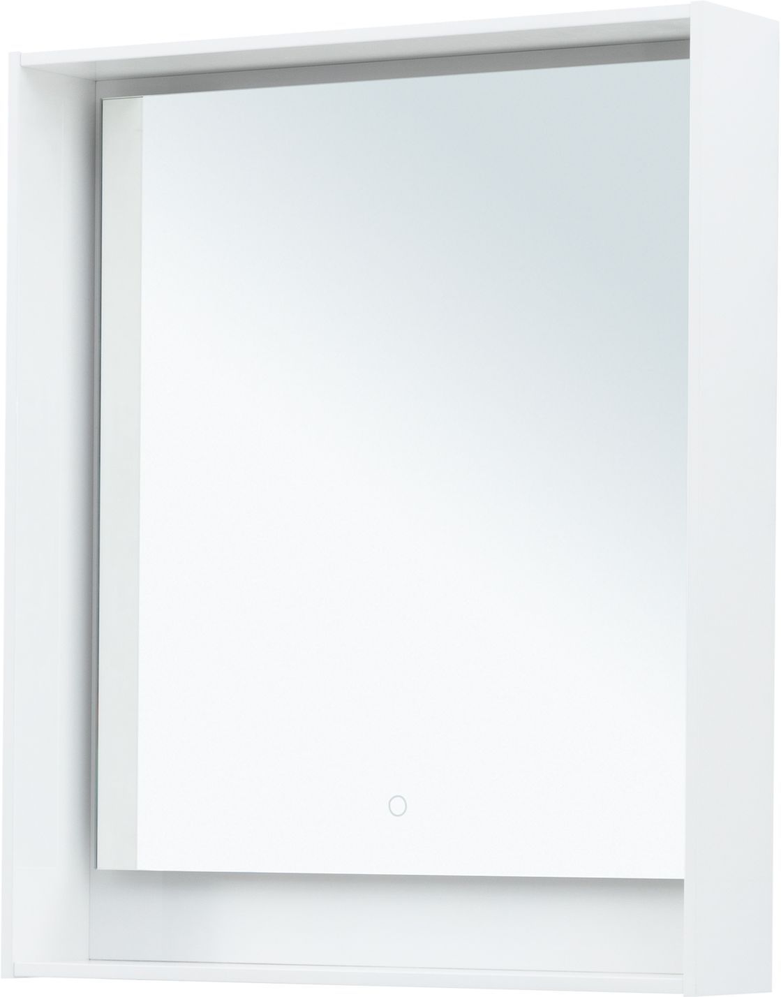 Зеркало Aquanet Милан 70 белый глянец Зеркало Aquanet Милан 70 белый глянец