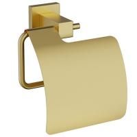 Держатель туалетной бумаги Timo Selene 17042/17с крышкой Золото матовое