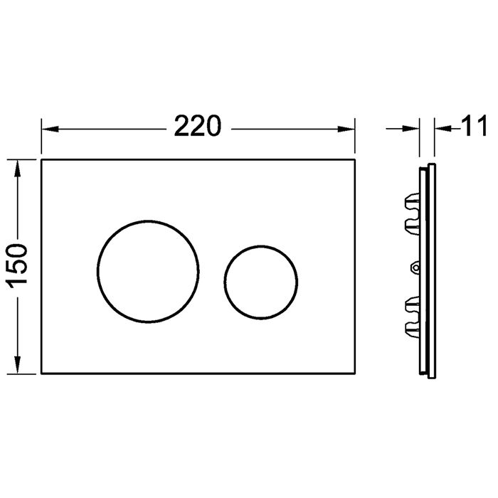 Лицевая панель TECEloop, дуб (натуральное дерево)