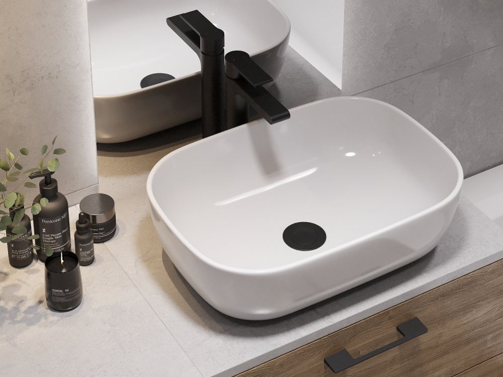 Столешница Cersanit STONE из керамогранита Balance 60x45x2 серый матовый (64185), артикул 64185