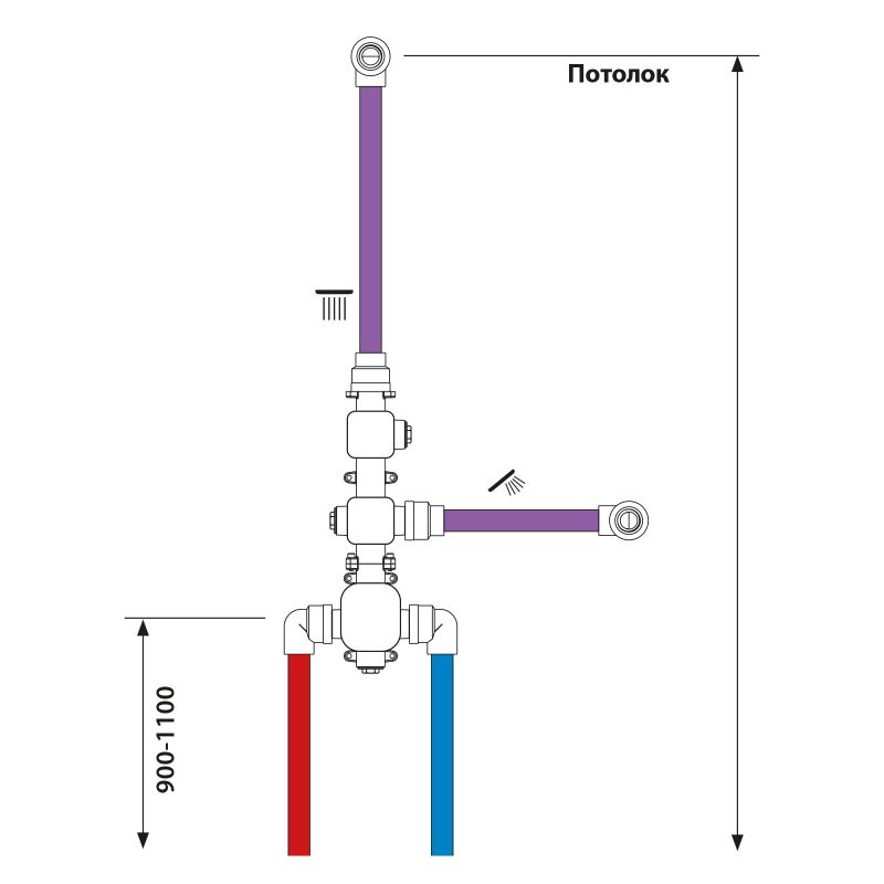 Душевая система встроенная с термостатом Timo Selene SX-2229/17SM золото матовое, артикул SX-2229/17SM