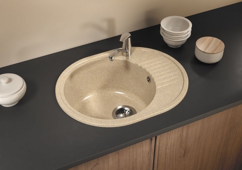 Кухонная мойка Polygran F-22 №302 58 Песочная