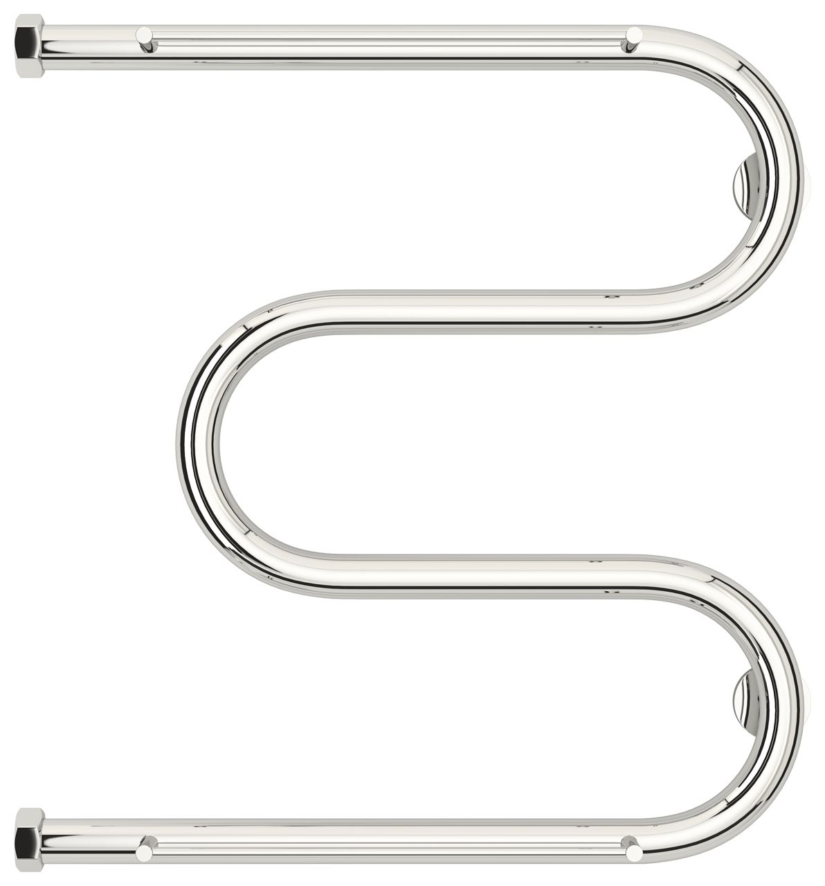 Полотенцесушитель водяной М-обр. 2П 500х500 Н. Г. 1" (Без покрытия)