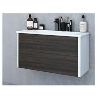 Тумба под раковину Акватон Брук 100 подвесная 1A202101BCDF0 Коричневая