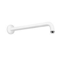 Держатель верхнего душа, Hansgrohe, вид-настенный, вынос, мм-389, цвет-белый матовый Держатель верхнего душа, Hansgrohe, вид-настенный, вынос, мм-389, цвет-белый матовый