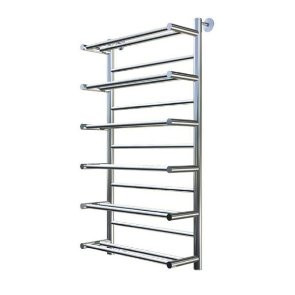 Полотенцесушитель водяной с полочкой (лесенка) Тругор Вертикаль НК П 100х50 см (без углов)