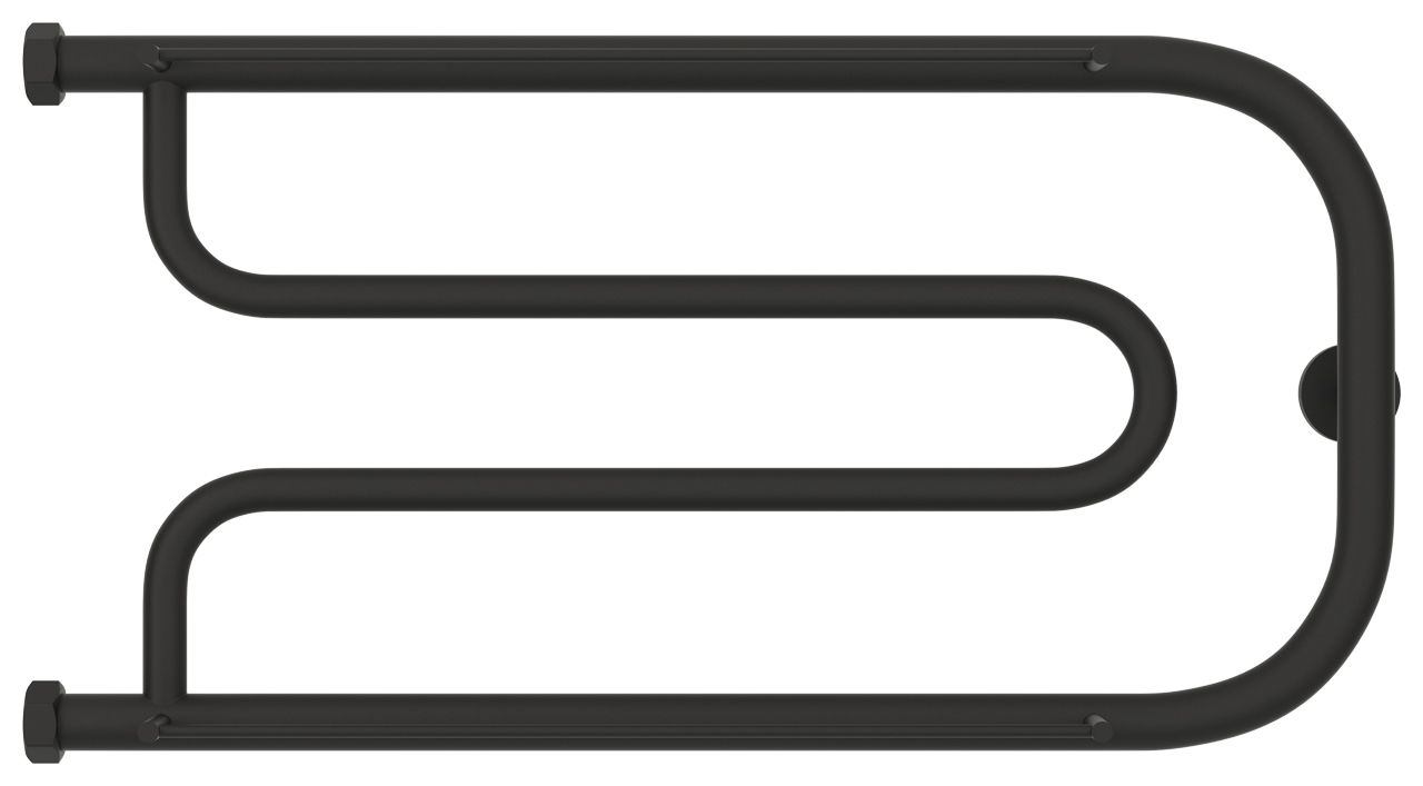 Полотенцесушитель водяной "Гусли+" 2П 320х650 Н. Г. 1" (МУАР Темный Титан)