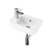 Комплект 3 в 1 Lavinia Boho One 21510474, подвесная фарфоровая раковина 37 см, смеситель, латунный сифон