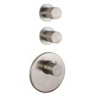 FIMA|Carlo Frattini Spillo Steel Смеситель для душа встроенный, термостатический, 2 запорных вентиля, внешняя часть, цвет INOX