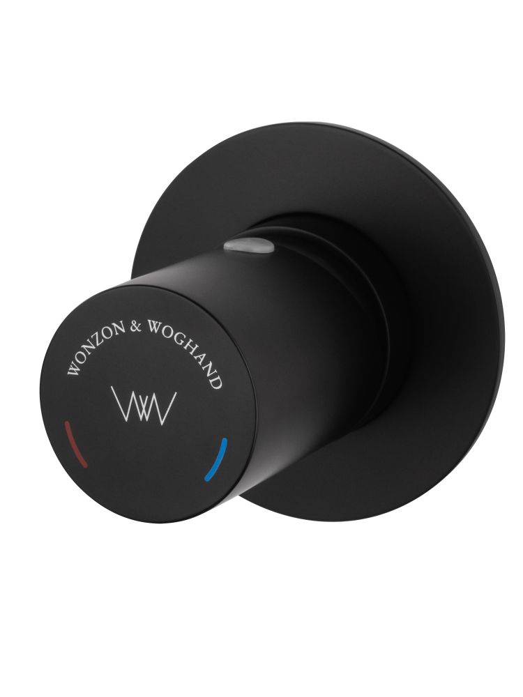 Смеситель для раковины встраиваемый WONZON & WOGHAND, Черный матовый (WW-105-MB)