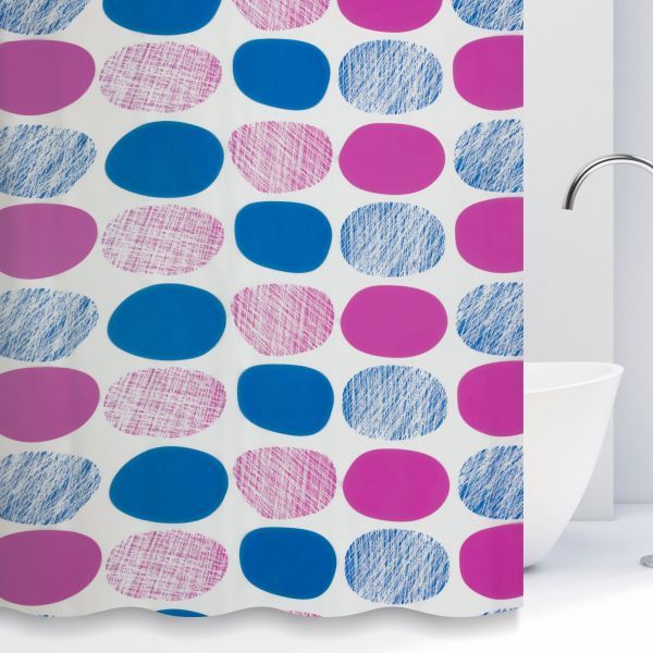 Штора для ванной комнаты Savol S-8PEVA03, круги