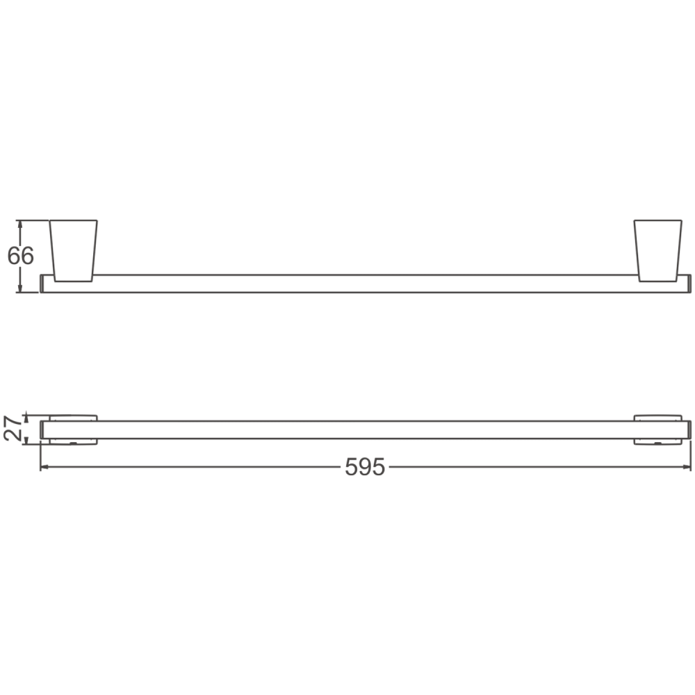Полотенцедержатель BELZ B91101, хром, артикул B91101