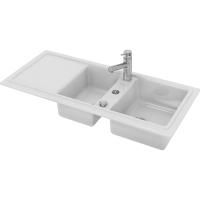 Раковина, Duravit, Cassia, двойная , ширина, мм-1160, глубина, мм-510, высота, мм-225, тип установки-встраиваемый, отверстия для смесителя-1, материал-керамика, цвет-белый