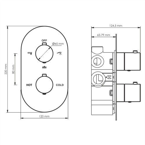 Elbe 7444 Thermo Термостатический смеситель для ванны и душа Elbe 7444 Thermo Термостатический смеситель для ванны и душа