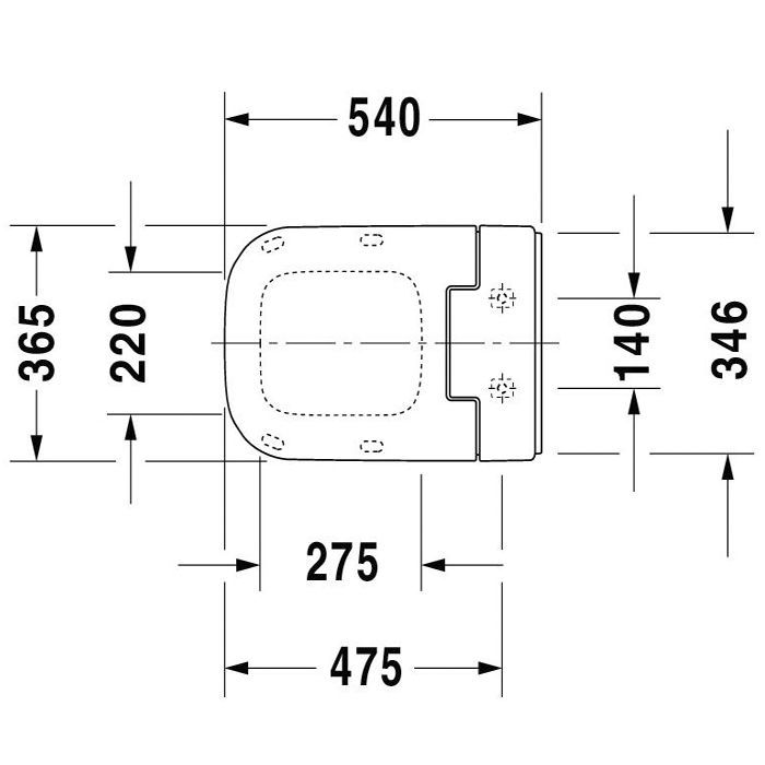 Сиденье для унитаза с функцией биде, Duravit, SensoWash® Slim, ширина, мм-365, глубина, мм-540, тип шарниров-с плавным опусканием SoftClose, материал сиденья-дюропласт, со скрытым подключением, включая ПДУ, функции-блокировки с помощью пульта дистанционно