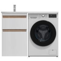 M85AFSX0602WG X-Joy, База под столешницу для стиральной машины, напольная, 60 см, 2 ящика, белый гля M85AFSX0602WG X-Joy, База под столешницу для стиральной машины, напольная, 60 см, 2 ящика, белый гля