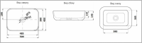 Умывальник CeramaLux D1302H011 Умывальник CeramaLux D1302H011