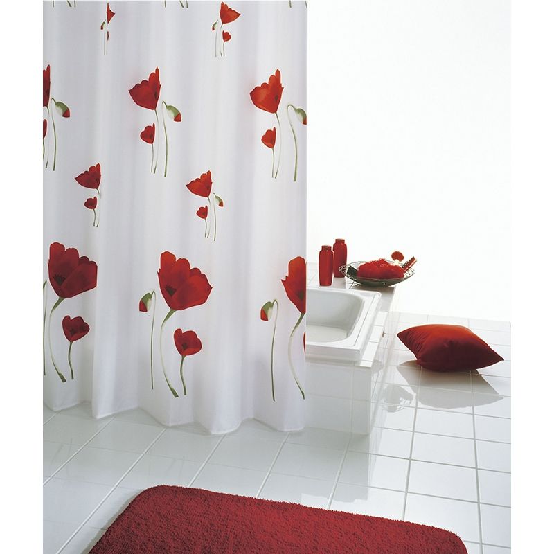 Штора для ванны Ridder Mohn 200х180 Красная Штора для ванны Ridder Mohn 200х180 Красная