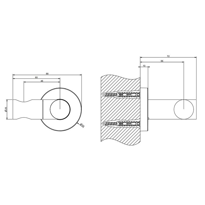 Gessi Emporio Emporio shower Держатель для душевой лейки поворотный, цвет: Chrome