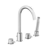 360400000 Scandinavian Pure смеситель на борт ванны, четырёхсекционный, хром 360400000 Scandinavian Pure смеситель на борт ванны, четырёхсекционный, хром