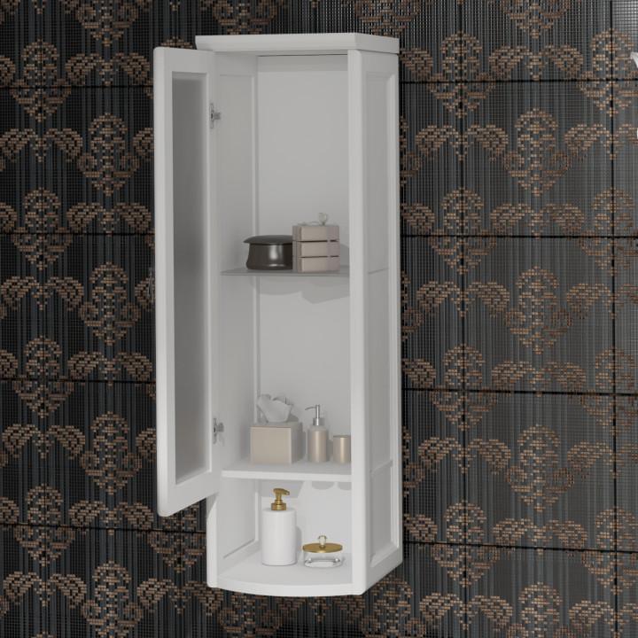 Шкаф подвесной одностворчатый Клио левый Opadiris Белый матовый