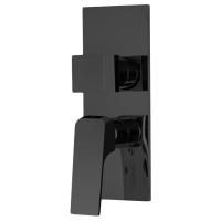 Смеситель для душа, Fima Carlo Frattini, Fit, тип открывания воды-однорычажный, монтаж-настенный встраиваемый, отверстия для монтажа-1, внутренняя часть-необходимо заказать, цвет-черный матовый, с переключателем на 2/3 источника Смеситель для душа, Fima Carlo Frattini, Fit, тип открывания воды-однорычажный, монтаж-настенный встраиваемый, отверстия для монтажа-1, внутренняя часть-необходимо заказать, цвет-черный матовый, с переключателем на 2/3 источника