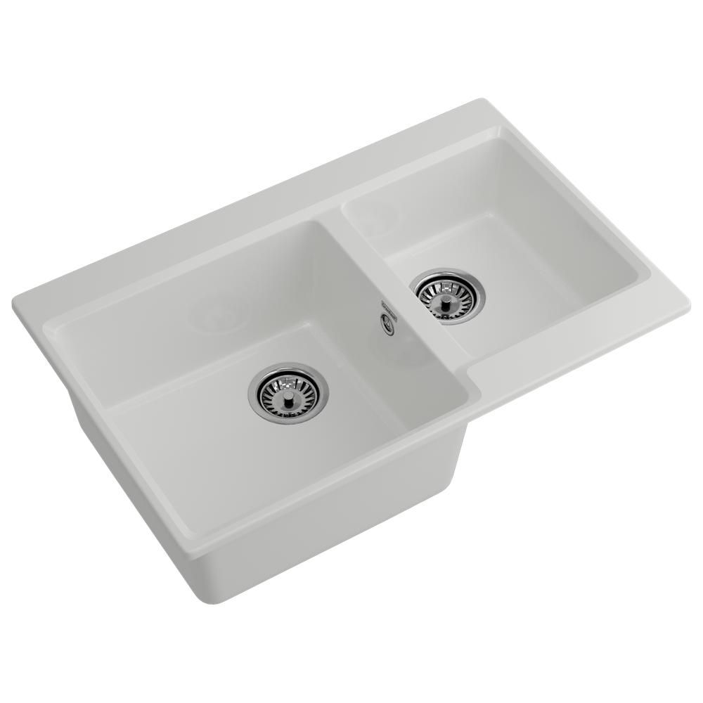 Кухонная мойка GranFest LEVEL 780K, иней, артикул LV-780K иней
